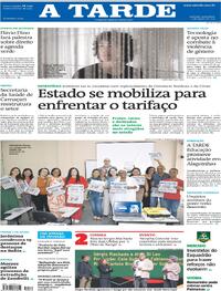 Capa do jornal A Tarde 01/08/2025
