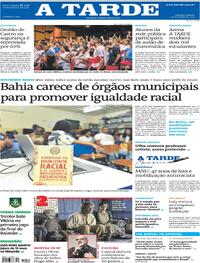 Capa do jornal A Tarde 01/11/2025