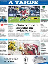 Capa do jornal A Tarde 02/06/2025