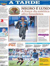 Capa do jornal A Tarde 02/11/2025