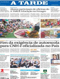 Capa do jornal A Tarde 02/12/2025