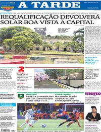 Capa do jornal A Tarde 03/08/2025