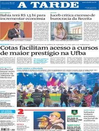 Capa do jornal A Tarde 04/07/2025