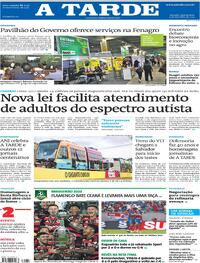 Capa do jornal A Tarde 04/12/2025