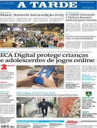 Capa do jornal A Tarde 05/11/2025