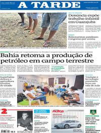 Capa do jornal A Tarde 06/08/2025