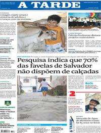 Capa do jornal A Tarde 06/12/2025
