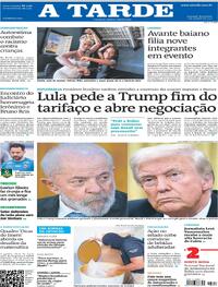 Capa do jornal A Tarde 07/10/2025