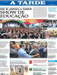 Capa do jornal A Tarde 07/11/2025