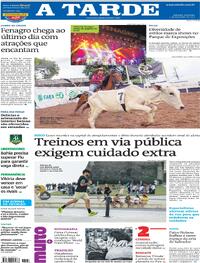 Capa do jornal A Tarde 07/12/2025