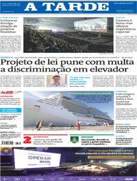 Capa do jornal A Tarde 08/10/2025