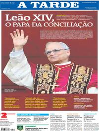 Capa do jornal A Tarde 09/05/2025