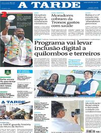 Capa do jornal A Tarde 09/08/2025