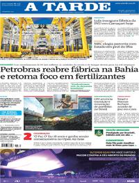 Capa do jornal A Tarde 09/10/2025