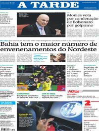 Capa do jornal A Tarde 10/09/2025