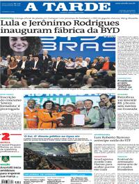 Capa do jornal A Tarde 10/10/2025