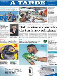Capa do jornal A Tarde 11/08/2025
