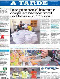 Capa do jornal A Tarde 11/10/2025