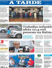 Capa do jornal A Tarde 12/06/2025