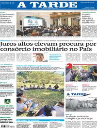 Capa do jornal A Tarde 13/09/2025