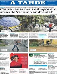 Capa do jornal A Tarde 13/11/2025