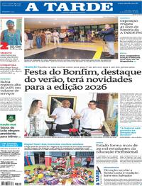 Capa do jornal A Tarde 13/12/2025