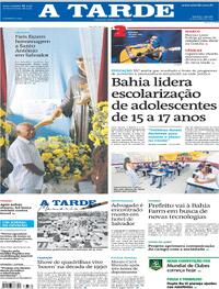 Capa do jornal A Tarde 14/06/2025