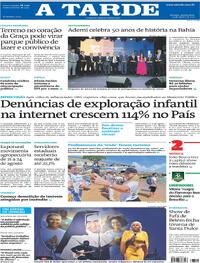 Capa do jornal A Tarde 14/08/2025