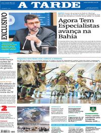 Capa do jornal A Tarde 14/11/2025