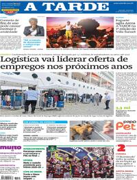 Capa do jornal A Tarde 14/12/2025