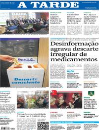 Capa do jornal A Tarde 15/08/2025