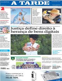 Capa do jornal A Tarde 15/09/2025