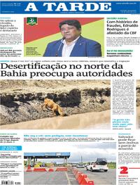 Capa do jornal A Tarde 16/05/2025