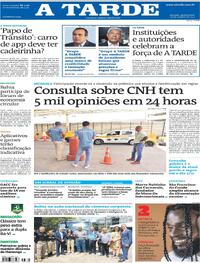 Capa do jornal A Tarde 16/10/2025