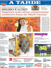 Capa do jornal A Tarde 16/11/2025