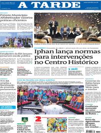 Capa do jornal A Tarde 16/12/2025