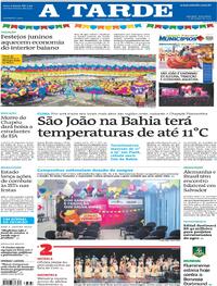 Capa do jornal A Tarde 17/06/2025