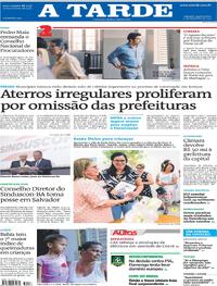 Capa do jornal A Tarde 17/12/2025