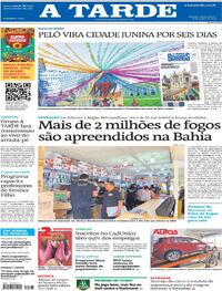Capa do jornal A Tarde 18/06/2025