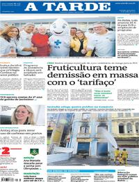 Capa do jornal A Tarde 18/07/2025