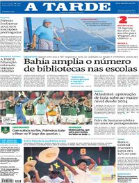 Capa do jornal A Tarde 18/09/2025