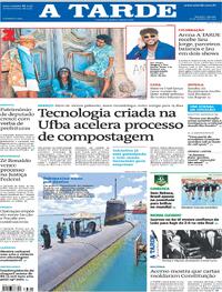 Capa do jornal A Tarde 18/10/2025