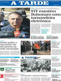 Capa do jornal A Tarde 19/07/2025