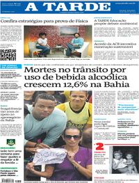 Capa do jornal A Tarde 19/08/2025