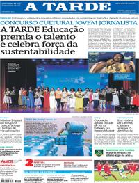 Capa do jornal A Tarde 19/11/2025