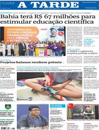 Capa do jornal A Tarde 20/05/2025
