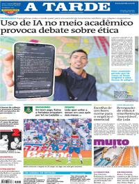 Capa do jornal A Tarde 20/07/2025