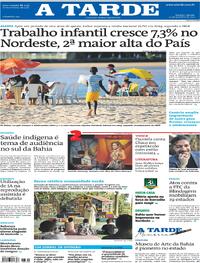 Capa do jornal A Tarde 20/09/2025