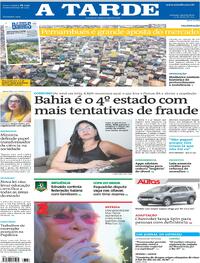 Capa do jornal A Tarde 21/05/2025