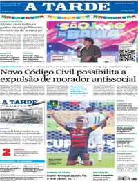 Capa do jornal A Tarde 21/06/2025
